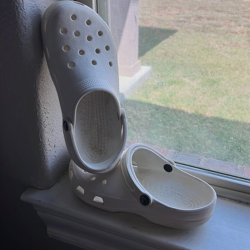 Ladies White Crocs